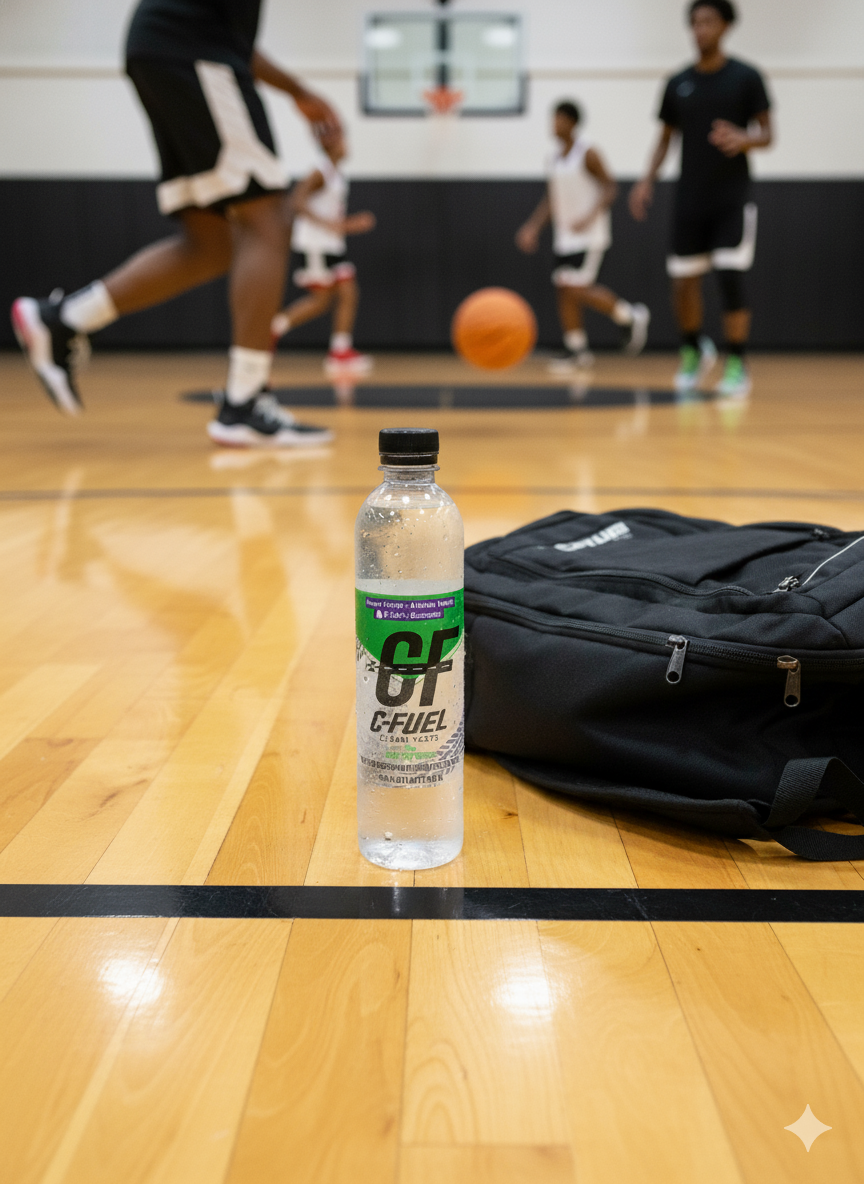NEW! C-Fuel Fitness Water | Nano Hemp Infused 9.0+ pH Alkaline Hydration | Plant-Powered, Essential, Electrolyte Drinking Water (No CBD/THC) 16.9 FL OZ